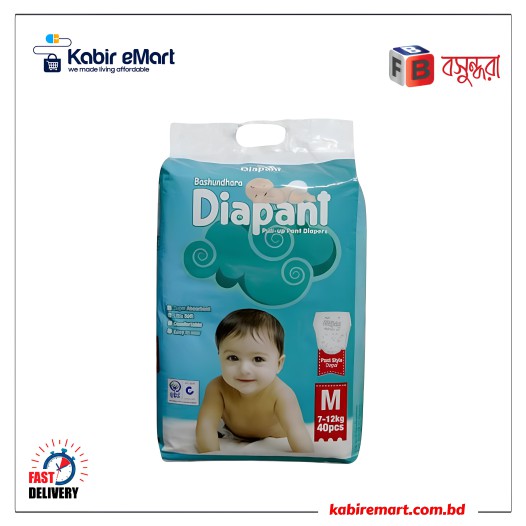 Bashundhara Diapant-Standard Series M (7-12KG) 40Pcs