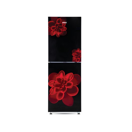 GD Refrigerator RE-196L Red Rose Flower-BM Vigo Refrigerator