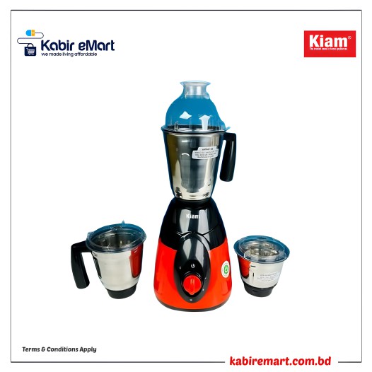 Kiam Mixer Blender and Grinder 3 In 1 – 750w (BL-1900)