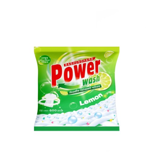 Bashundhara Power Wash Synth Detergent Powder Lemon 500g