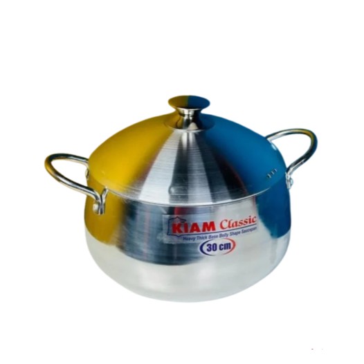 KIAM Classic Belly Shape Saucepan 24 Induction Bottom