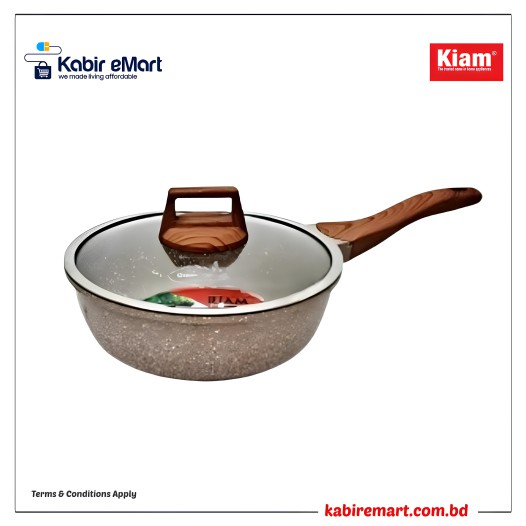 Kiam Die Casting 24cm Non-stick Deep Fry Pan