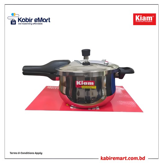 Kiam Stainless Steel Pressure Cooker IB – 4.5 Liter