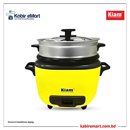 Kiam Double Pot Drum Rice Cooker 1.8