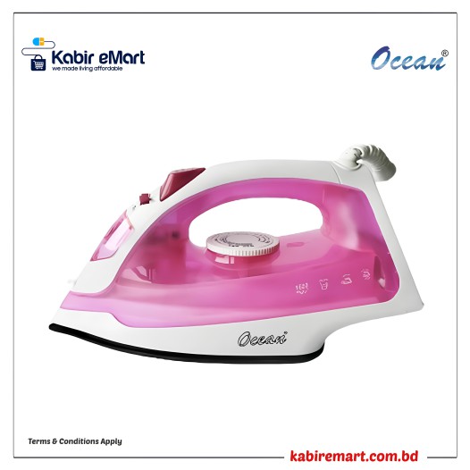 Ocean OSI808PNC Ceramic Soleplate Iron Steam - Pink