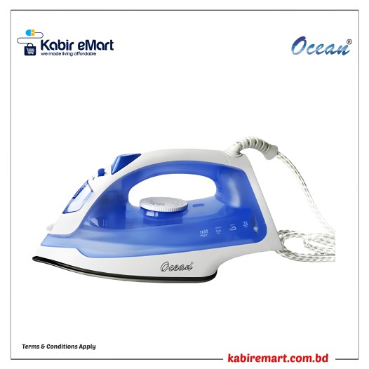 Ocean OSI808BC Ceramic Soleplate Iron Steam - Blue