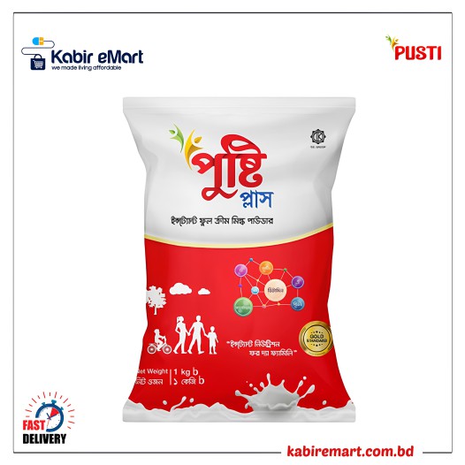 Pusti Plus Instant Full Cream Milk Powder 1kg