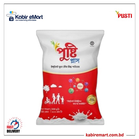 Pusti Plus Instant Full Cream Milk Powder 500g