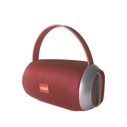 Bluetooth Speaker-02-Red Vigo Bluetooth Speaker