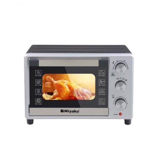 Miyako 27L Multifunctional Electric Oven (MT-827RCL-SSRB)-Silver