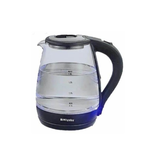 Miyako 1.8 Liter Electric Glass Body Automatic Kettle (MJK-180 GLS)