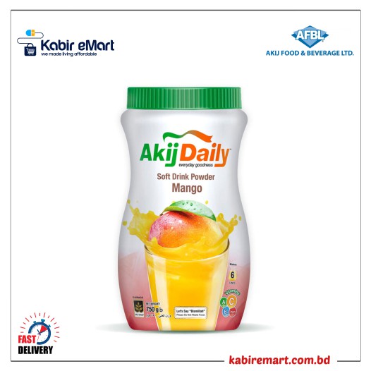 Akij Daily Soft Powder Drink (Mango) 750 gm