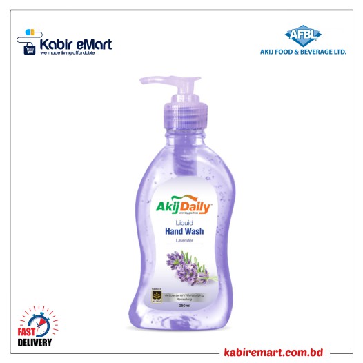 Akij Daily Liquid Hand Wash Lavender - 250ml