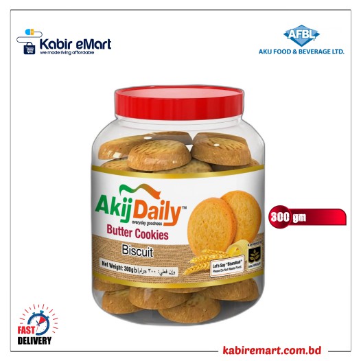 Akij Daily Butter Cookies - 300 gm