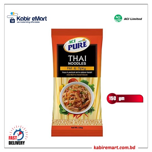 ACI Pure Thai Noodles Hot & Spicy 150gm