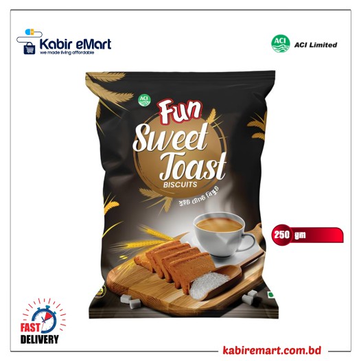 ACI Fun Sweet Toast Biscuits 250gm