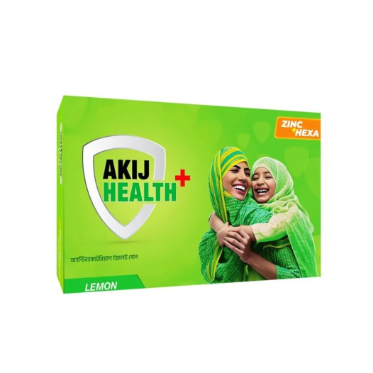 Akij Health + Soap Antibacterial Toilet Soap Lemon 100g