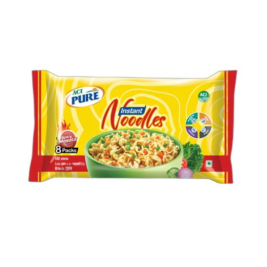 ACI Pure Instant Noodles (8 pcs Masala Family Pack)