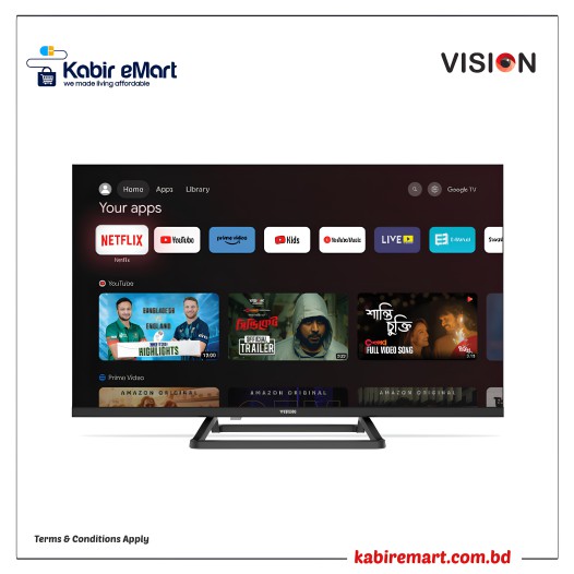 VISION 32 LED TV E40S Smart Google TV