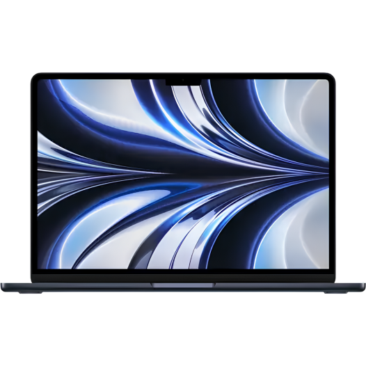 Apple MacBook Air (2022) Apple M2 Chip 13.6-Inch Liquid Retina Display 8GB RAM 256GB SSD Midnight #MLY33LL/A / MLY33ZP/A