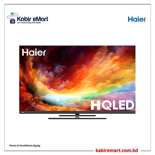 Haier 65 Inch Bezel Less 4K Google Android 11 Smart TV