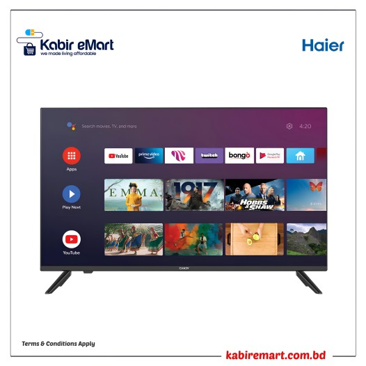 Haier 65 Inch Bezel Less 4K Google Android 11 Smart Television