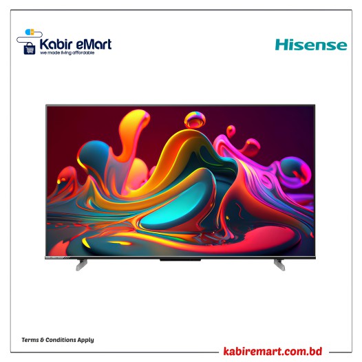 Hisense 50 Inch Bezelless Dolby Vision 4K UHD Smart LED Voice Control Google DTS TV