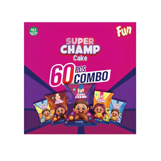 Super Champ Cake Bundle Pack 60 Pis