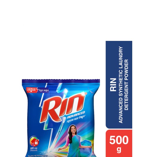 Rin Advanced Synthetic Laundry Detergent Powder 500g