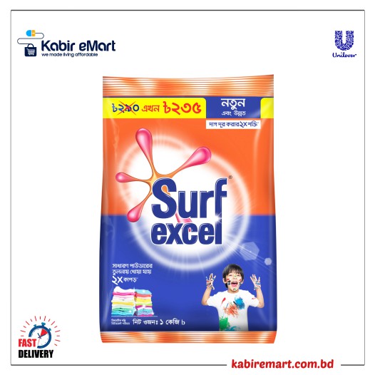 Surf Excel Synthetic Laundry Detergent Powder 1kg