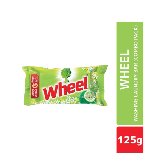 Wheel Washing Laundry Bar 125g Combo Pack 2pcs