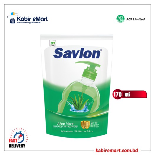 ACI Savlon Aloe Vera Antiseptic Handwash Refill 170 ml