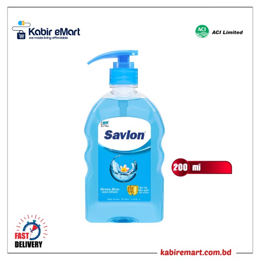 ACI Savlon Ocean Blue Handwash Bottle 200 ml