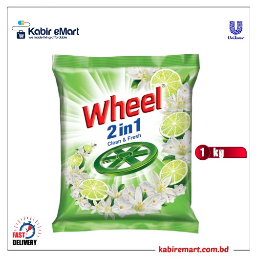 Wheel Washing Powder 2in1 Clean & Fresh 1Kg