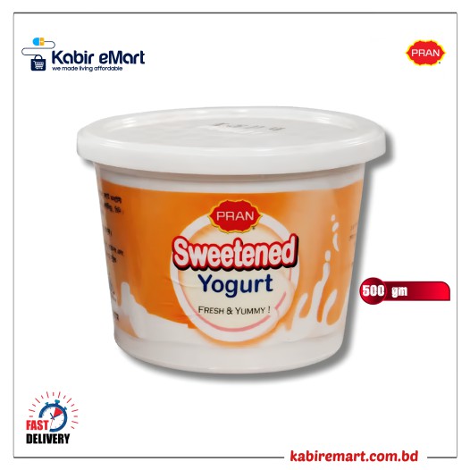 Pran Sweetened Yogurt 500gm