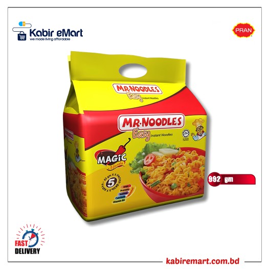 Pran Mr. Noodles 16 pcs Magic Masala 992g (62g x 12 pcs)