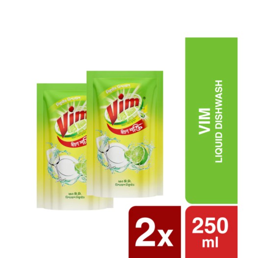 Vim Liquid Dishwash 250ml (Bundle of 2)