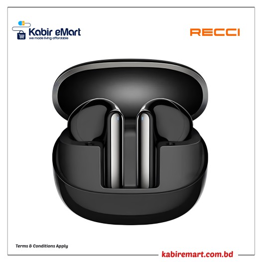 product image0 product image1 RECCI REP-W53 SCHUMANN Wireless Earbuds - Black