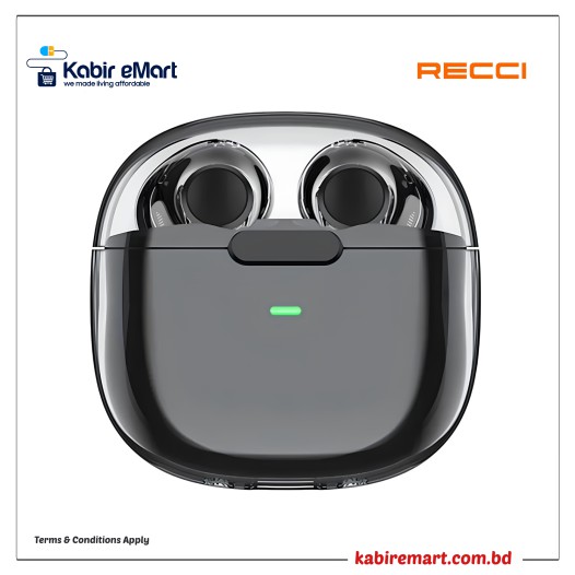 RECCI REP-W50 Amber Wireless Earbuds - Black