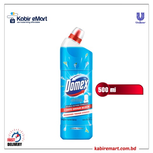 Domex Toilet Cleaning Liquid Ocean Fresh 500ml Mug Free