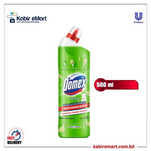 Domex Toilet Cleaning Liquid Lime Fresh 500ml Mug Free