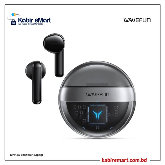 product image0 product image1 Wavefun T200 TWS Wireless Earbuds - Black