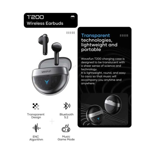 Wavefun T200 TWS Bluetooth Earbuds