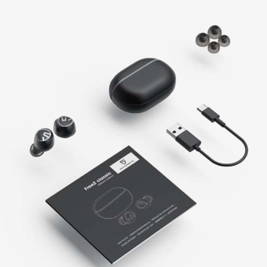 Soundpeats Free2 Classic Wireless Earbuds - Black