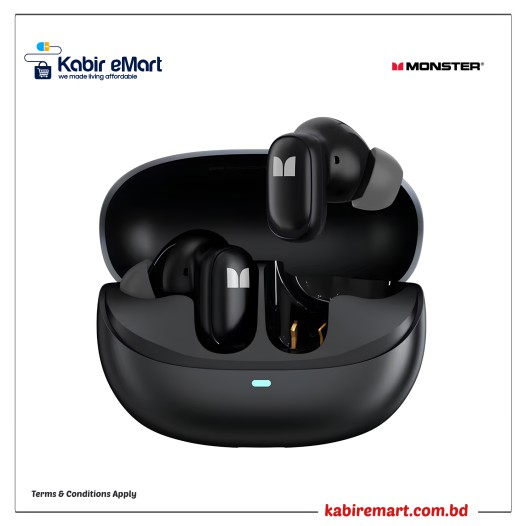 Monster Airmars XKT28 Duel Mode Wireless Earbuds Earphones - Black