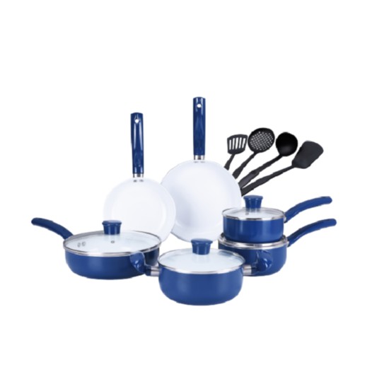 Gazi Non-Stick Cookware Set - PRB-14C Blue