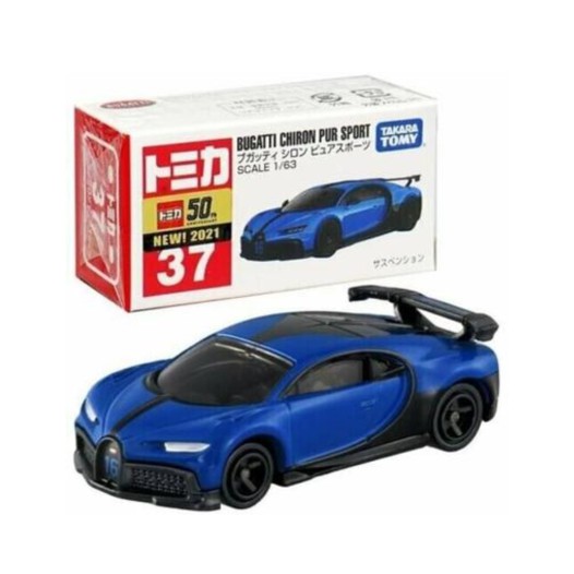 Tomica 37 Bugatti Chiron Pure Sport 1/63 Scale Diecast Car