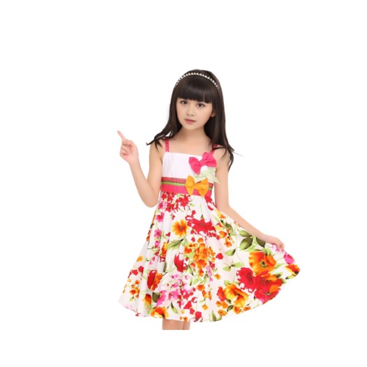 Summer Girls Flowers Dresses Baby Foreign