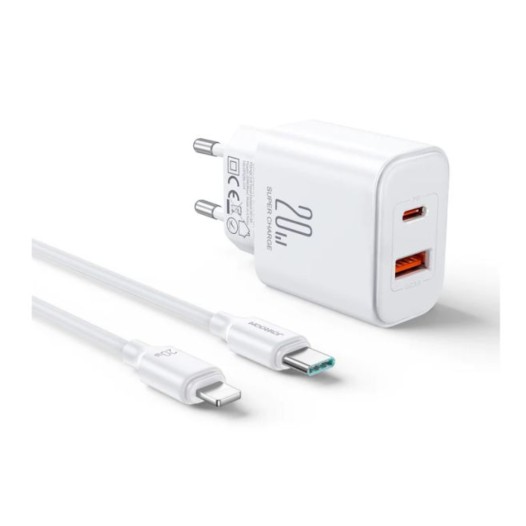 Joyroom JR-TCF05EU Flash Series 20W USB A+C Dual-Port Charger