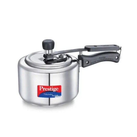 Prestige Nakshatra Alpha Svachh Stainless Steel Spillage Control Pressure Cooker (Silver)